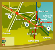 Come raggiungere Cervia