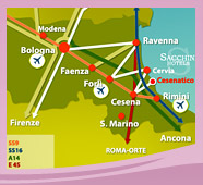 Come raggiungere Cervia